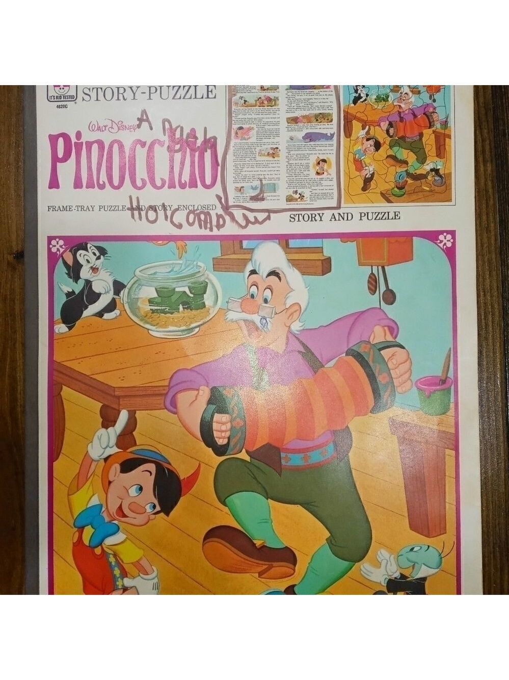 VINTAGE DISNEY WHITMAN 1973 PINOCCHIO FAIRY TALE